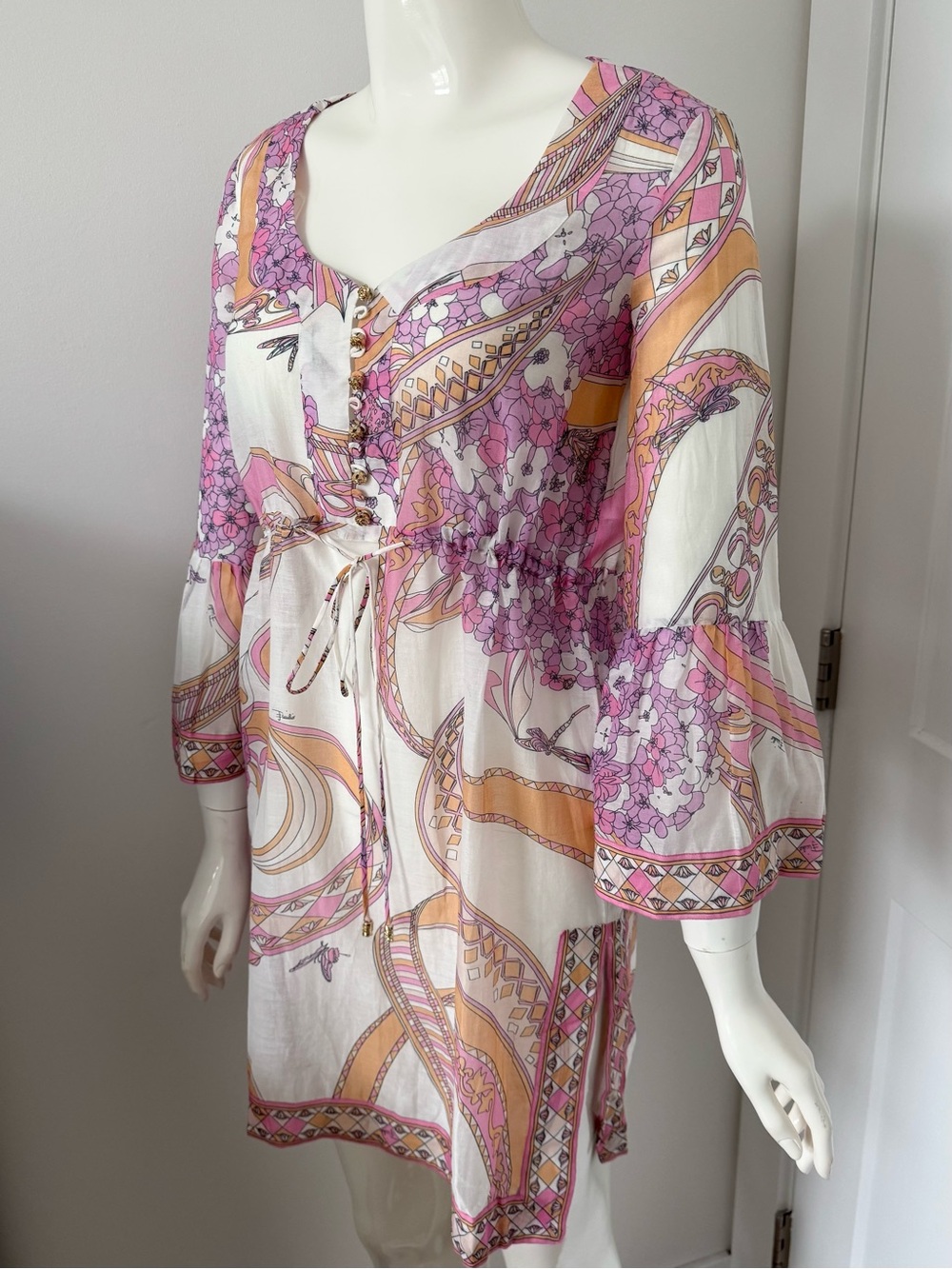 Authentic Emilio Pucci tunic dress silk cotton - Picture 2 of 10